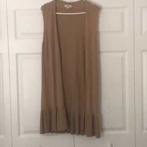 Loft Outlet long sleeveless cardigan sweater